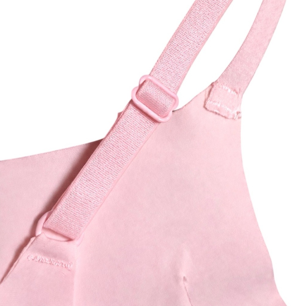 Thirdlove Adjustable Wireless Bra Light Pink Seam… - image 6